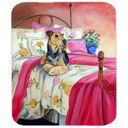 Carolines Treasures Carolines Treasures 7006MP 9.5 x 8 in. Airedale Terrier Waiting on Mom Mouse Pad; Hot Pad or Trivet 7006MP